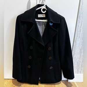 Calvin Klein Black Pea Coat in Women’s Size Medium
